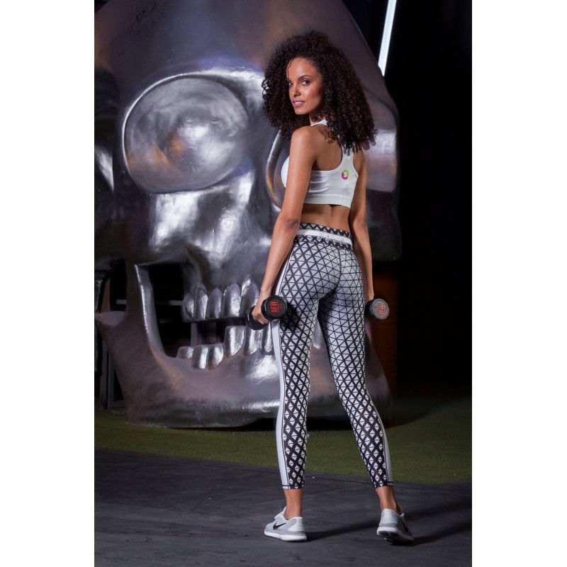 White Mariana Malla Deportiva Talle Alto - Sasha Active Wear