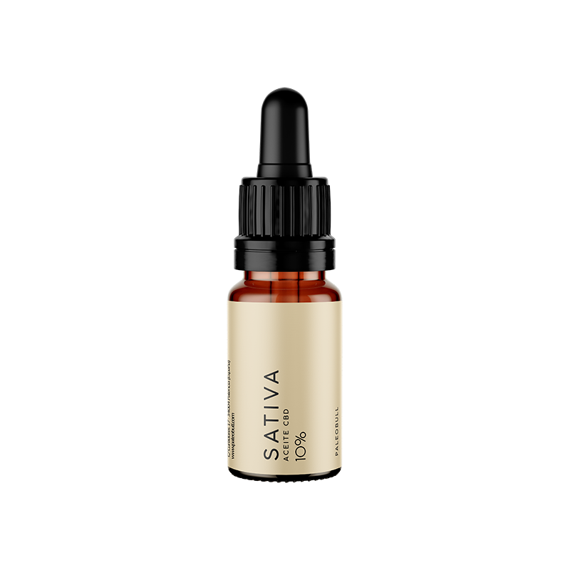 Sativa Aceite CBD 10% 10ml - PaleoBull
