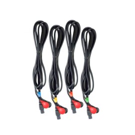 4 Cables Negros y Rojos 6...