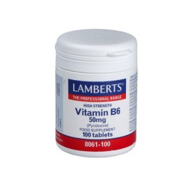 CAD:12/22 Vitamina B6 50mg 100 tabletas