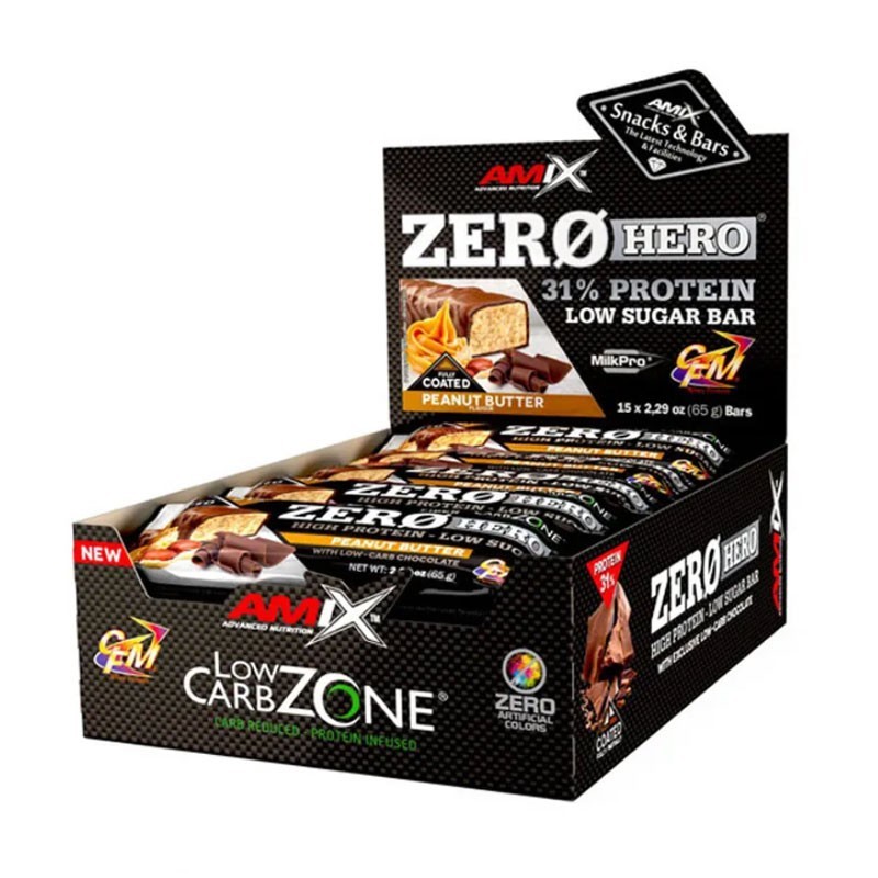 Caja de Zero Hero Protein Bar 115x65gr