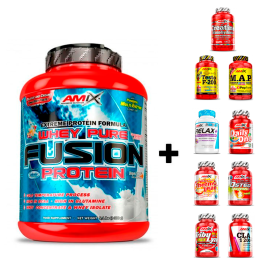 PACK Whey Pro Fusion Amix...