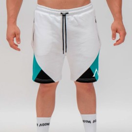 Short Training Culture - White/Turquoise