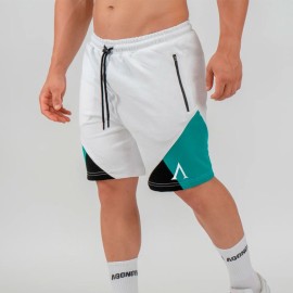 Short Training Culture - White/Turquoise