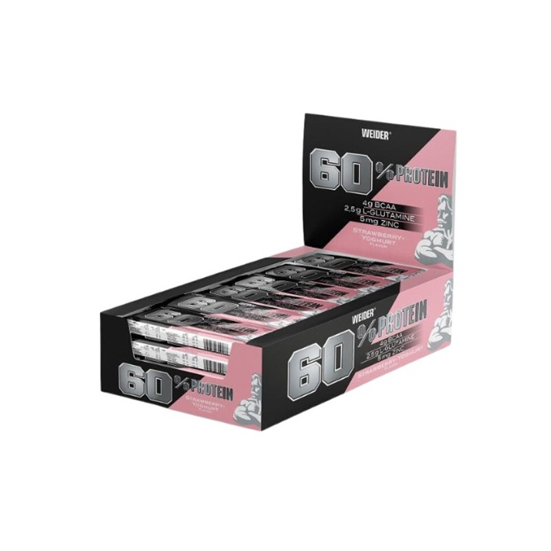 60% Protein Bar Caja 24X45gr - Weider