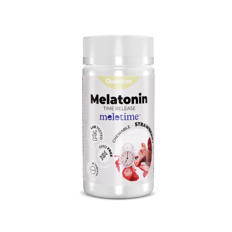 Melatonin Time Release 90 Tabletas Fresa - Quamtrax