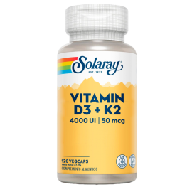 Vitamin D3 + K2 4000UI 60 Vegecaps - Solaray
