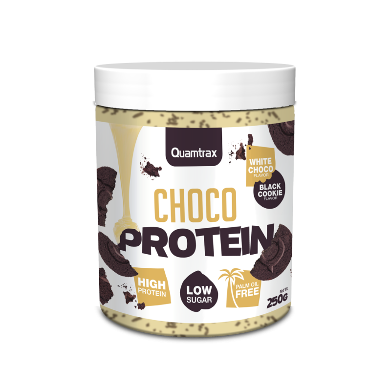 Choco Protein White Choco & Black Cookie 250gr - Quamtrax