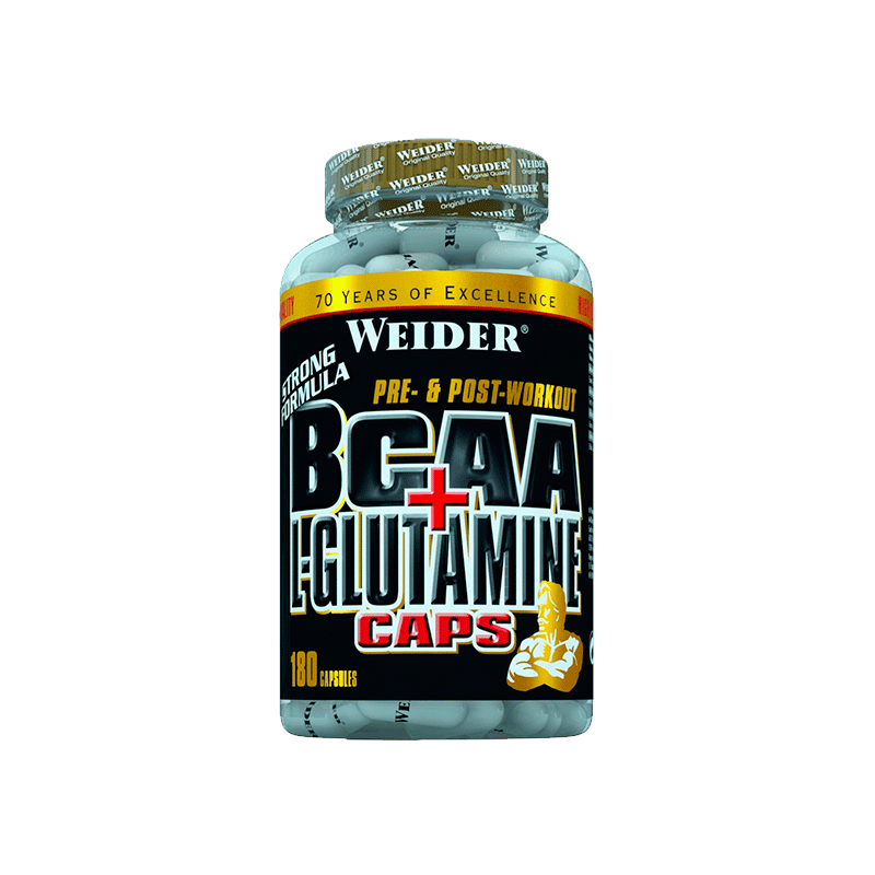 BCAA + L-Glutamine 180 Cápsulas - Weider