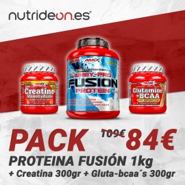 Pack Whey Fusion 1Kg +...