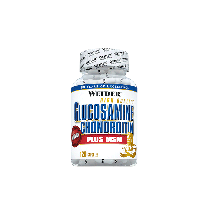 Glucosamine Chondroitine + MSM 120 Cápsulas - Weider